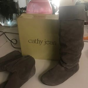 Kathy Jean suede booties